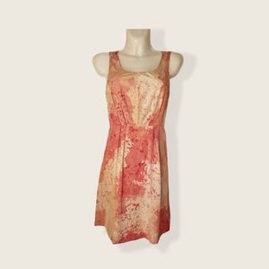 LOFT floral petite dress w/pockets sleeveless